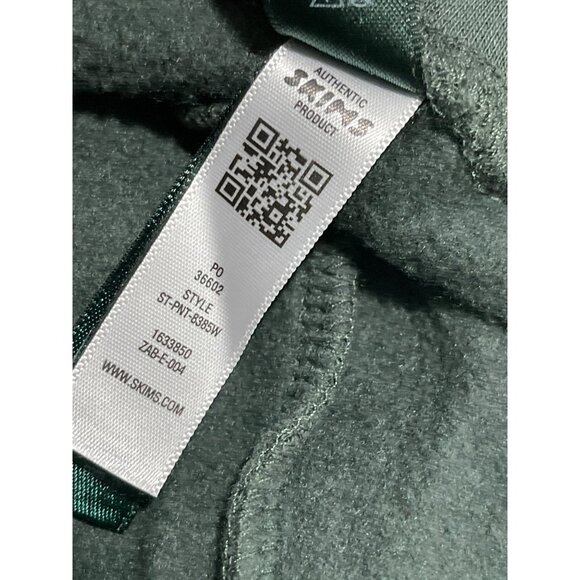 New Skim Cotton Fleece Pull On Jogger Pants Spruce Green Medium - Picture 7 of 7